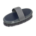 Hy Sport Active groom sponge brush in midnight navy, a large oval sponge with soft bristles set into the face
