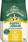 James Wellbeloved Puppy Lamb & Rice hypoallergenic dry dog food, 2kg bag