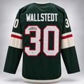 Jesper Wallstedt Signed Green Player Hockey Jersey