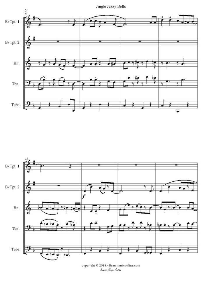 Jingle Jazzy Bells - Brass Quintet