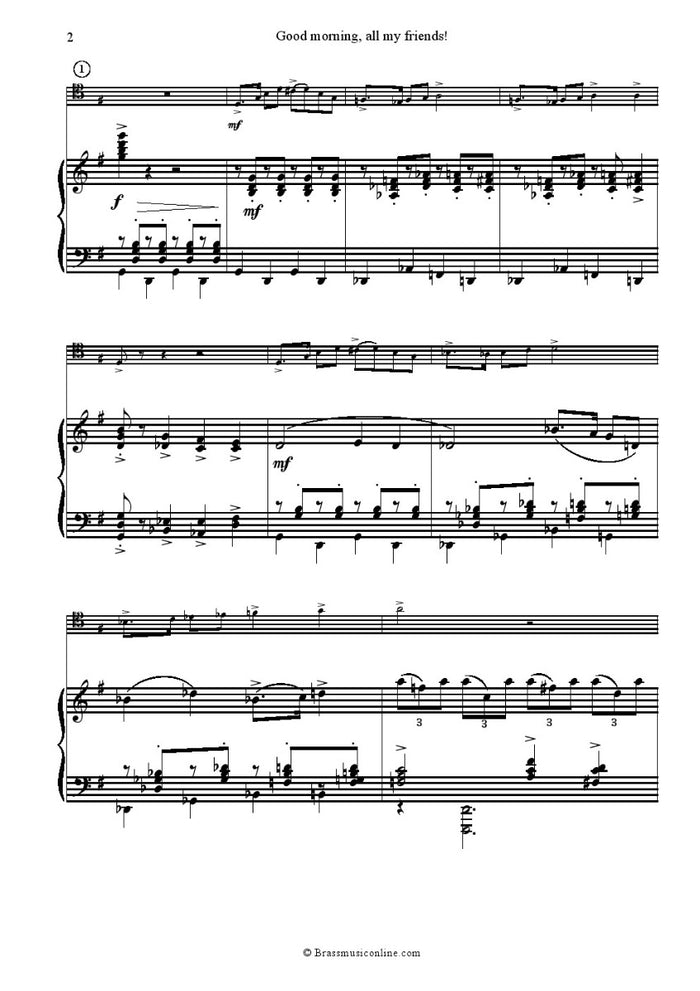 Kaleynikov - Good Morning My Friends - Trombone and Piano