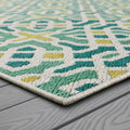 Karastan Drew & Jonathan Outdoor Wintergreen Area Rug 92436 E306 Green