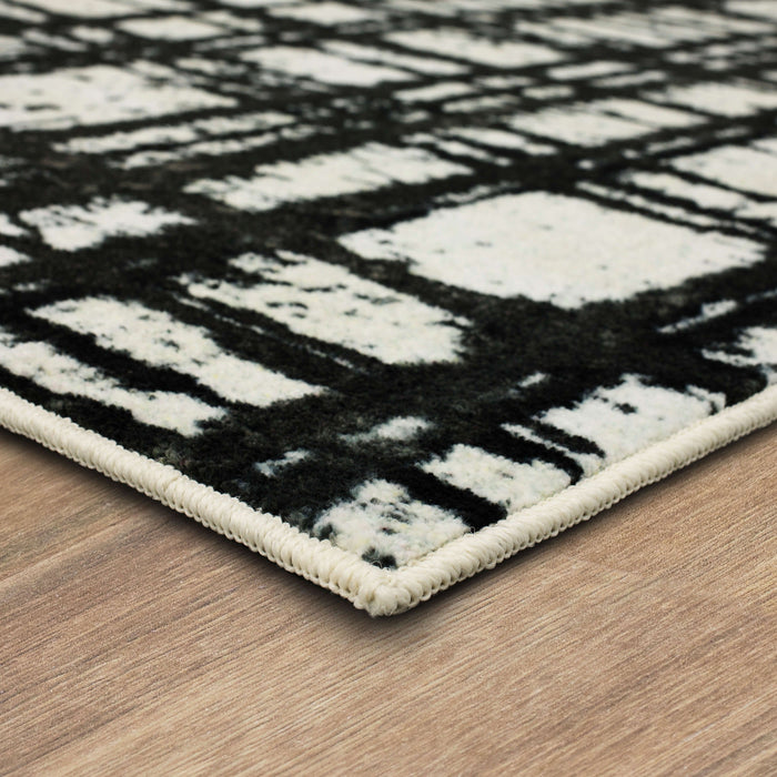 Karastan Evolution Black Area Rug ZC008 A402 Black