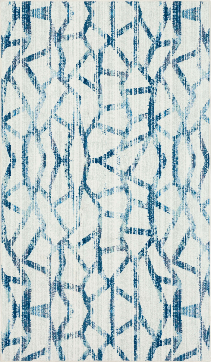 Karastan Evolution Blue Area Rug ZC011 A439 Ivory