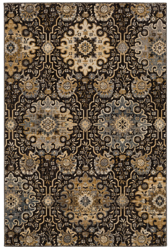 Karastan Relic Black Area Rug 92152 90083 Black