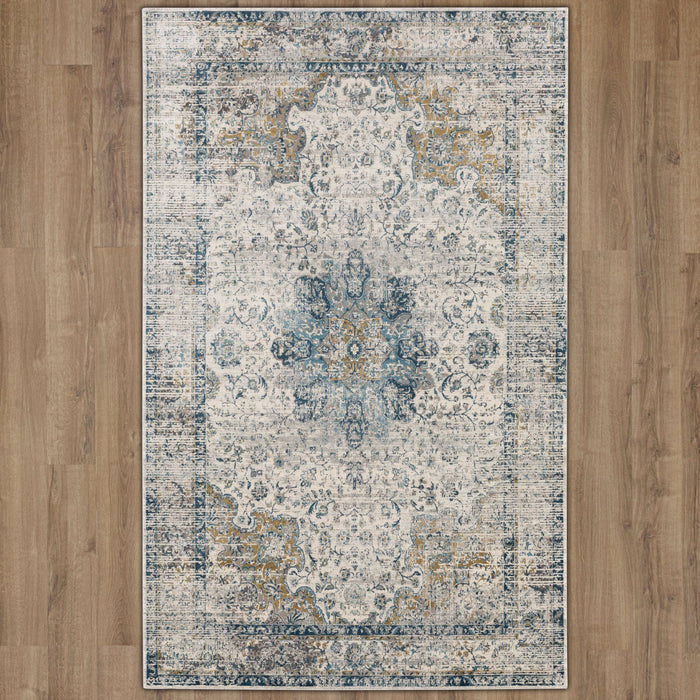 Karastan Tryst Blue Area Rug