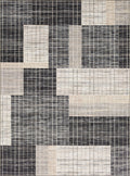 Karastan Vanguard by Drew & Jonathan Home Frost Grey Area Rug 92359 4545 Black