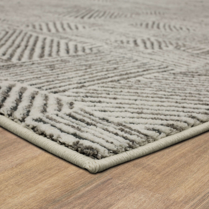 Karastan Vanguard by Drew & Jonathan Home Frost Grey Area Rug 92365 4545 Gray