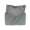 Kayleigh Side Pocket Bucket Bag Dusty Blue
