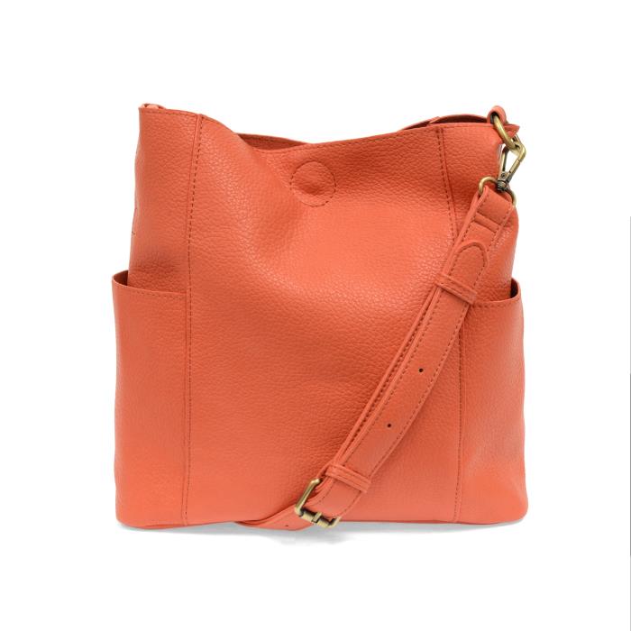 Kayleigh Side Pocket Bucket Bag Grapefruit