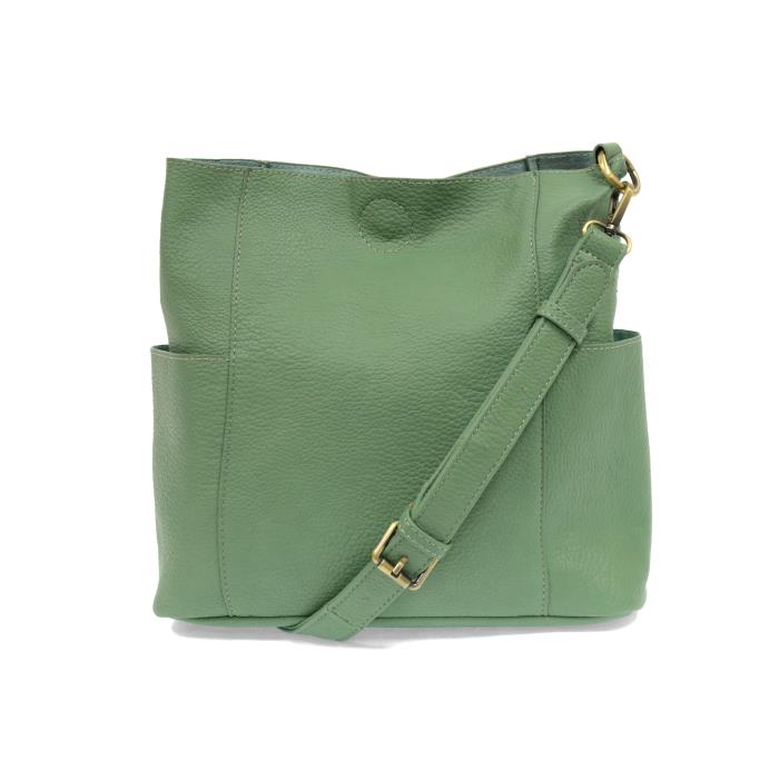 Kayleigh Side Pocket Bucket Bag Seafoam