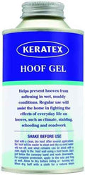 Keratex Hoof Gel in a tall 500ml bottle, blue and white label