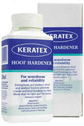 Keratex Hoof Hardener 250ml bottle with its application brush alongside