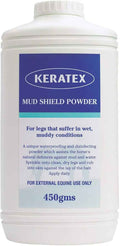 Keratex Mud Shield Powder 450g shaker bottle with perforated dispensing top