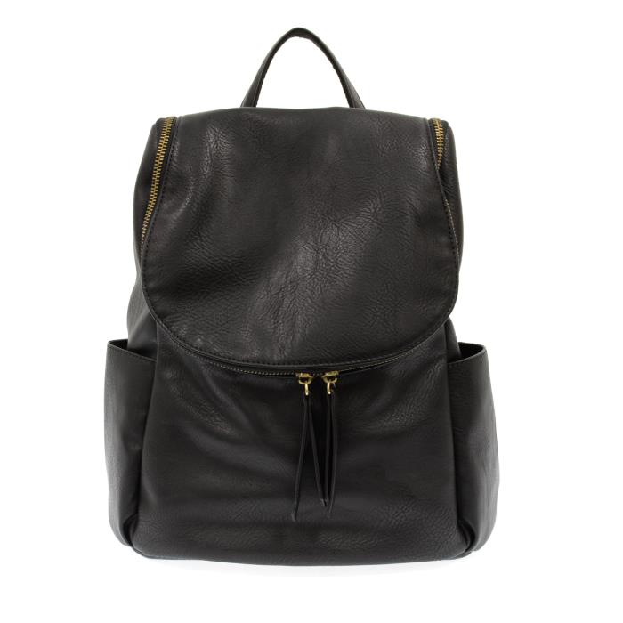 Kerri Side Pocket Backpack Black