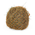 KM Elite Deluxe haynet in hot orange, 40 inch polypropylene net with 2 inch holes and chrome rings