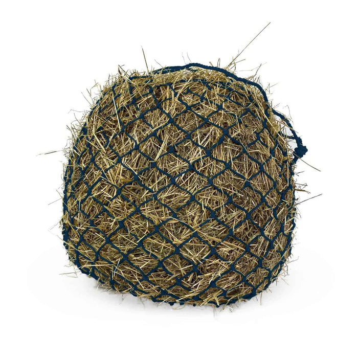 KM Elite Deluxe haynet in navy blue, 40 inch net with high-chrome iron rings and 2 inch mesh