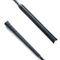 KM Elite padded event bat in black, 60cm, showing the padded non-marking end and moulded grip