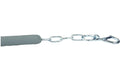 KM Elite stall chain in grey, 130cm length with covered cord and clips at both ends for a stable doorway