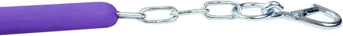 KM Elite stall chain in purple, 130cm covered aircraft cord with clip fittings on each end