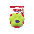KONG AirDog squeaker paw, a flat paw-shaped fetch toy in tennis-ball material, medium size