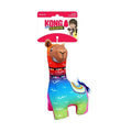 KONG Ballistic Vibez llama, a long-necked plush dog toy with textured fabric panels, small to medium size