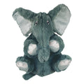 KONG Comfort Kiddos elephant, a small soft plush dog toy with a trunk, ears and a removable squeaker
