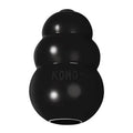KONG Extreme black natural rubber chew toy in the classic three-tier snowman shape