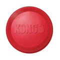 KONG Flyer small red rubber disc for dogs, shown from above
