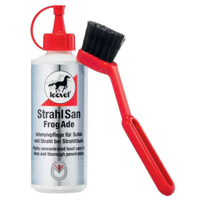 Leovet FrogAde hoof solution 200ml, an alternative view of the brush-on bottle