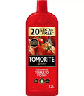 Levington Tomorite concentrated tomato food bottle with a 20% extra free flash on the label