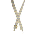 Light Blue Vines Jacquard Guitar Strap