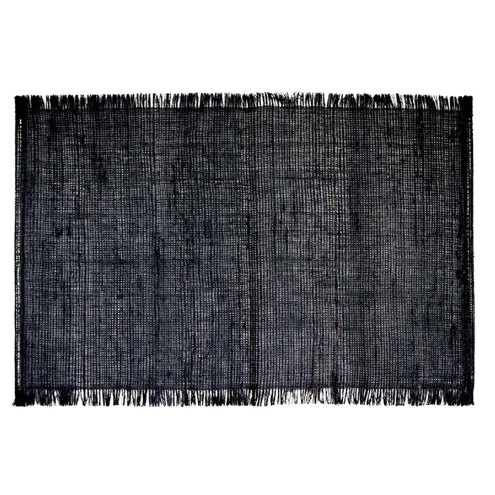Linen Black Placemat 30x45 Pack 12