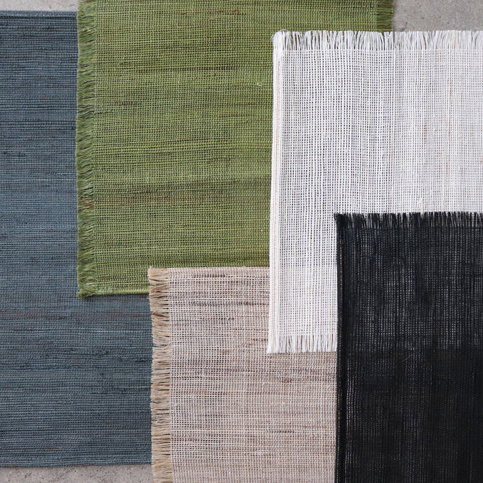 Linen Black Placemat 30x45 Pack 12