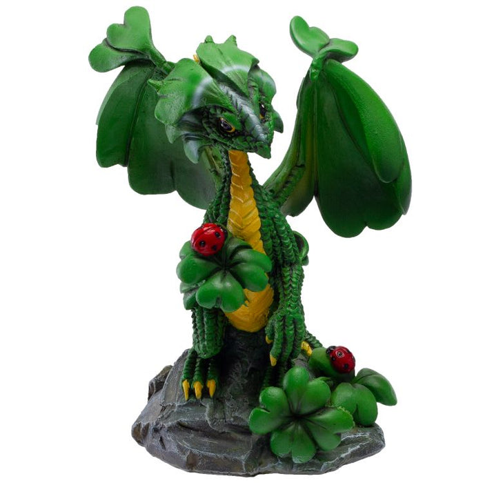 Lucky Clover Dragon Statue – view 2
