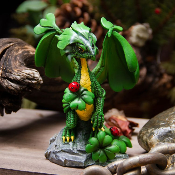 Lucky Clover Dragon Statue – view 5