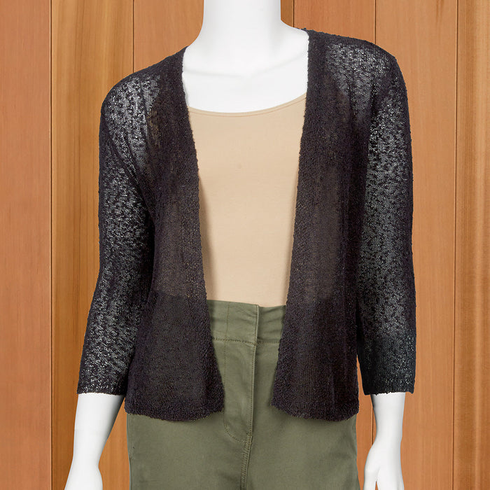 LuLu-B Women's Lightweight Airy Mesh Cardigan