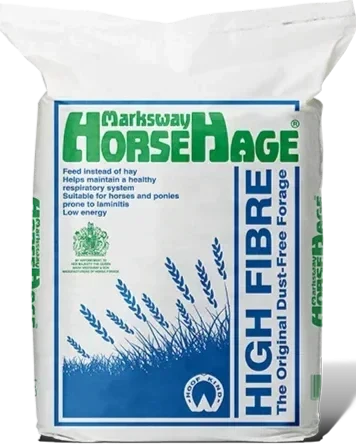 Marksway HorseHage High Fibre blue bale of dust-free haylage
