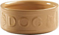 Mason Cash Pot heavy stoneware pet bowl in yellow, 150mm across