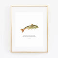 Matthew 4:19 Fish Scripture Print