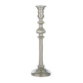 Metal Candleholder 30cm Silver