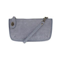 Mini Crossbody Wristlet Clutch Chambray Python
