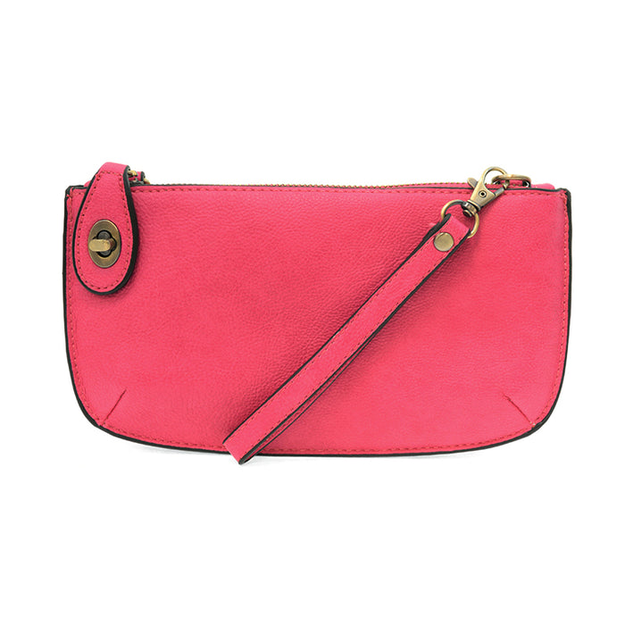 Mini Crossbody Wristlet Clutch Fuchsia