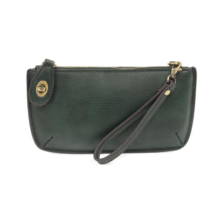 Mini Crossbody Wristlet Clutch Green Opal