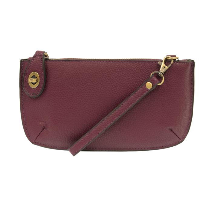 Mini Crossbody Wristlet Clutch Plum