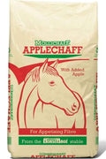 Mollichaff AppleChaff 12.5kg bag, apple flavoured high fibre horse chaff with apple imagery on the pack
