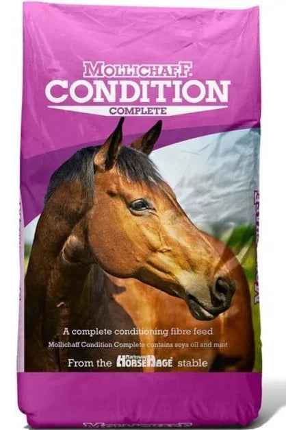 Mollichaff Condition Complete 15kg bag of high oil conditioning feed for horses that struggle to hold weight