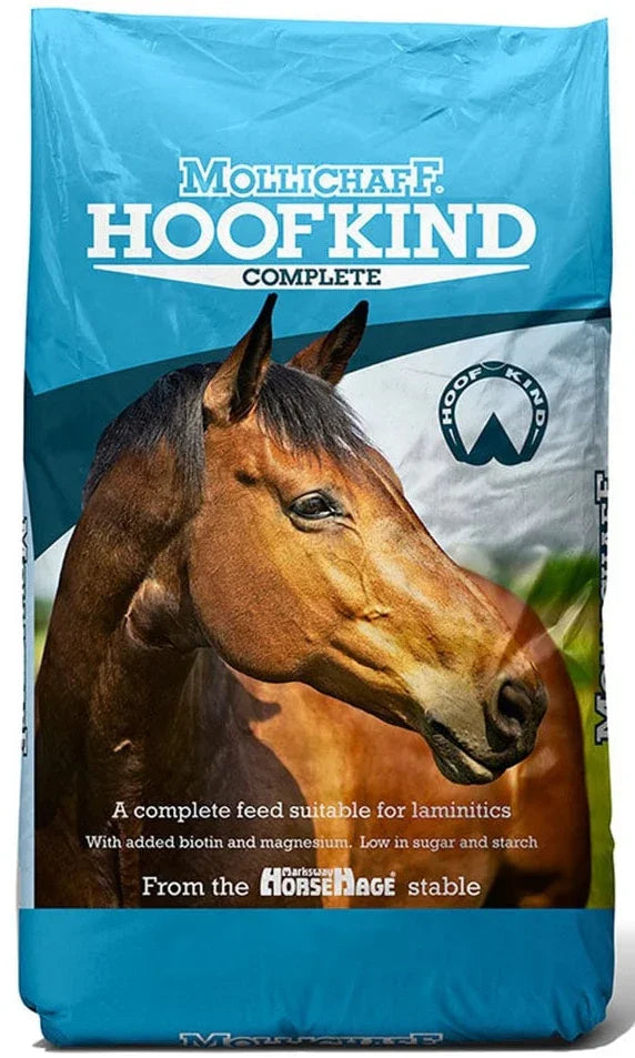 Mollichaff HoofKind Complete 15kg bag of cereal free low starch complete feed for laminitis prone horses