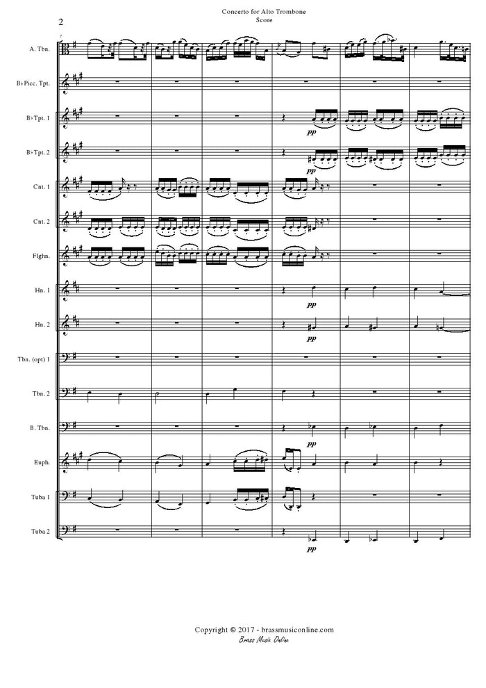 Mozart - Alto Trombone Concerto - Brass Ensemble