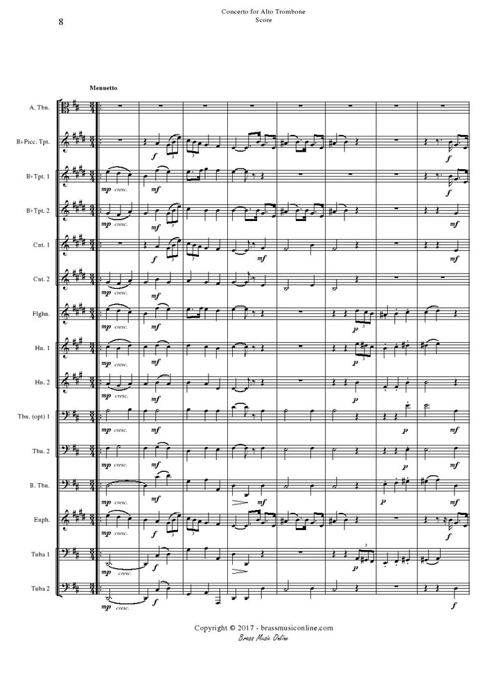 Mozart - Alto Trombone Concerto - Brass Ensemble